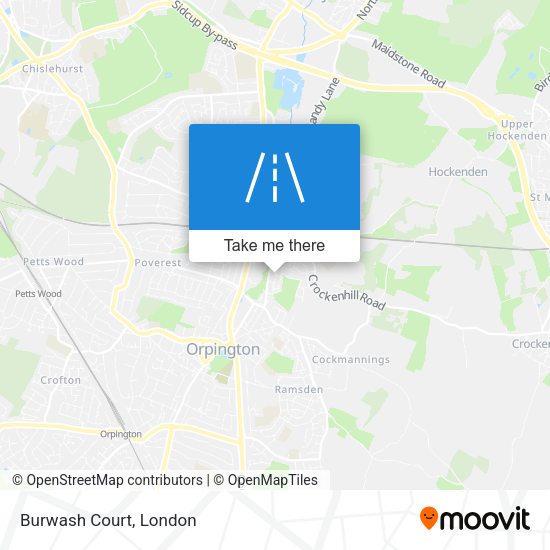 Burwash Court map