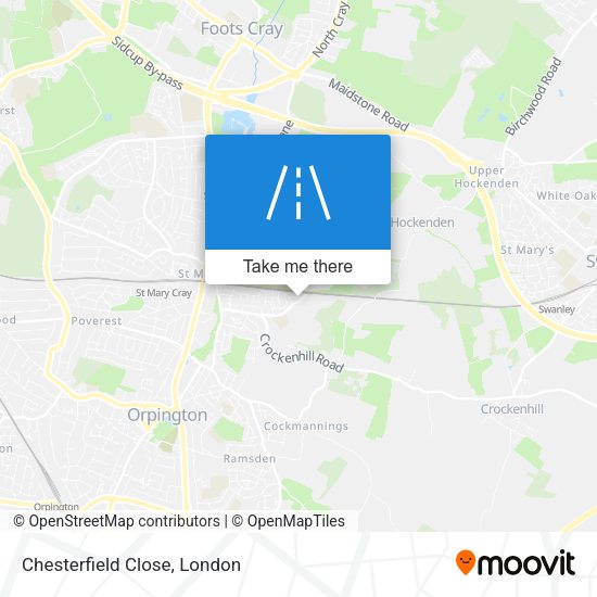 Chesterfield Close map