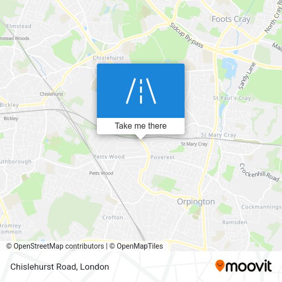Chislehurst Road map