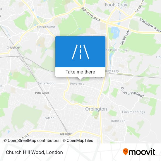 Church Hill Wood map