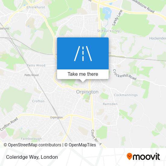 Coleridge Way map