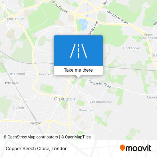 Copper Beech Close map