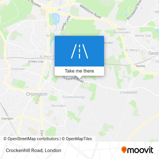 Crockenhill Road map