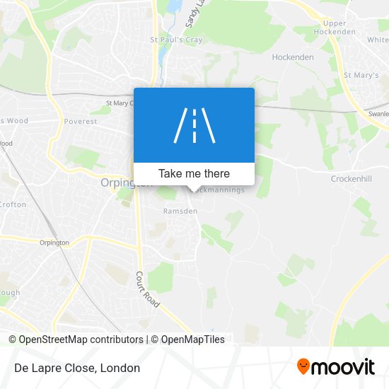 De Lapre Close map