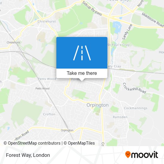Forest Way map