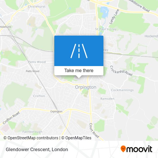 Glendower Crescent map