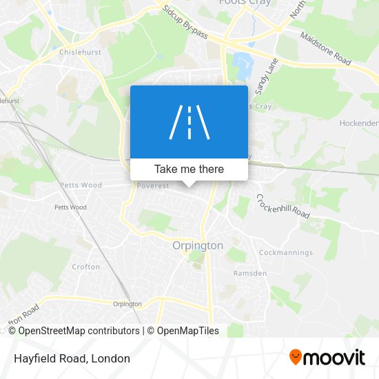 Hayfield Road map