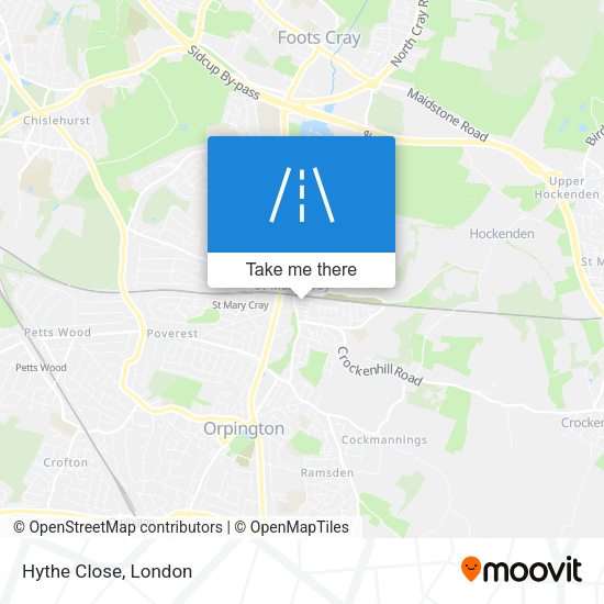 Hythe Close map