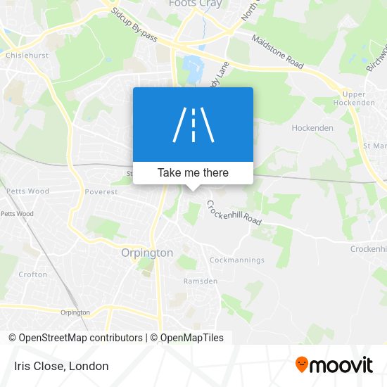 Iris Close map