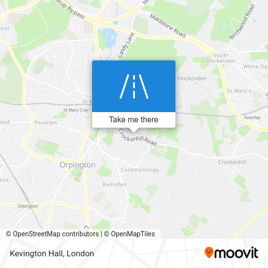 Kevington Hall map