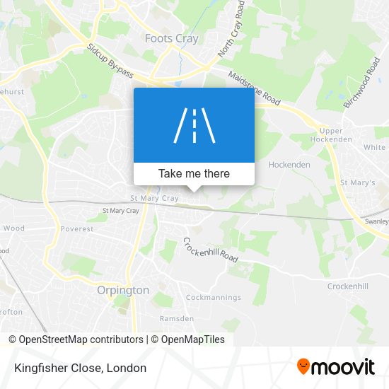 Kingfisher Close map