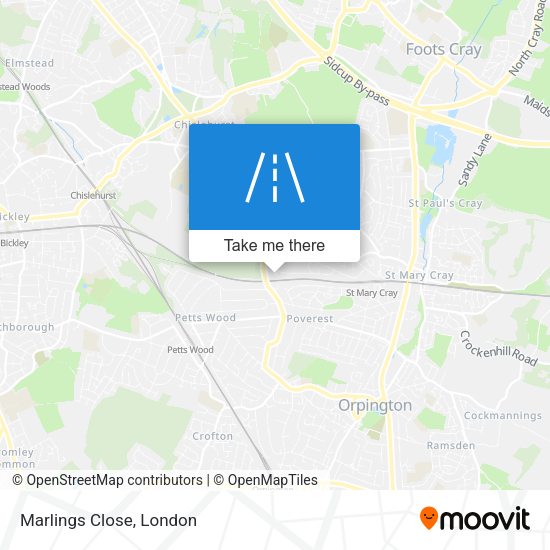 Marlings Close map