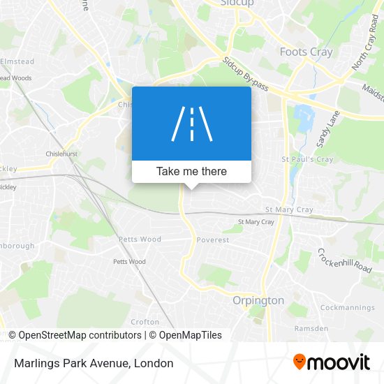 Marlings Park Avenue map