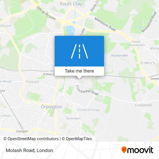 Molash Road map