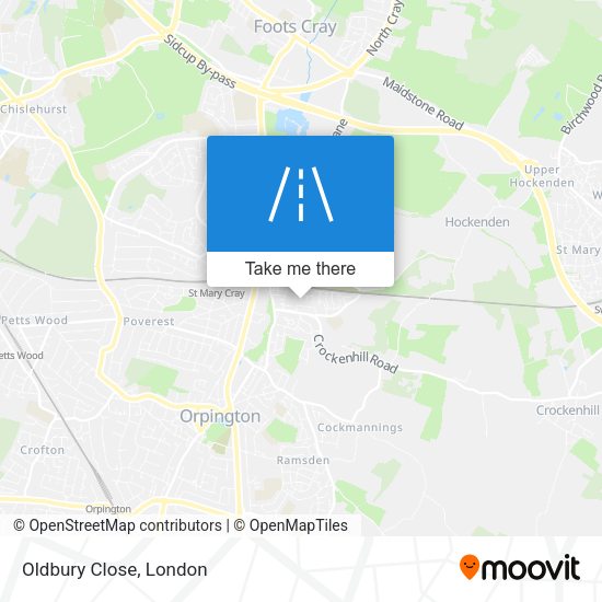 Oldbury Close map