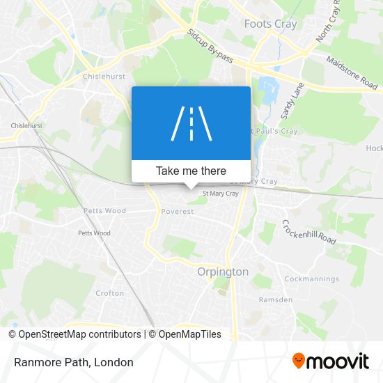 Ranmore Path map