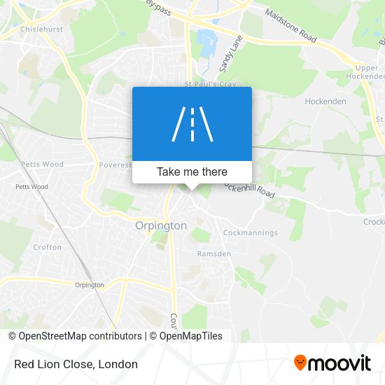 Red Lion Close map