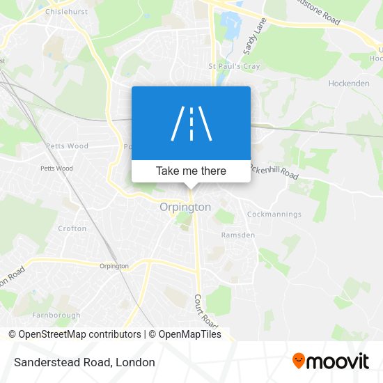 Sanderstead Road map