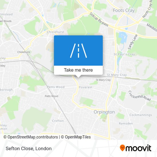 Sefton Close map