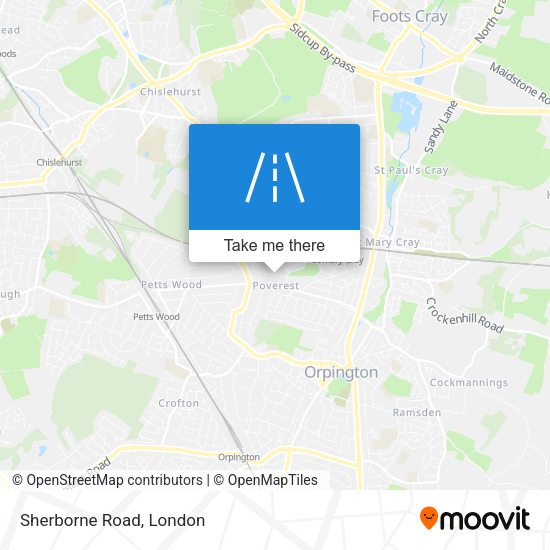 Sherborne Road map