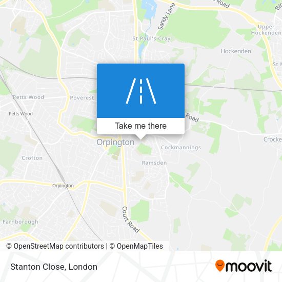 Stanton Close map