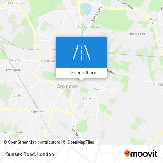 Sussex Road map