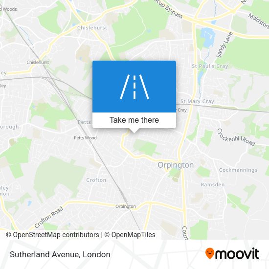 Sutherland Avenue map