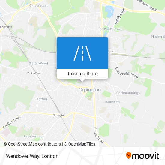 Wendover Way map