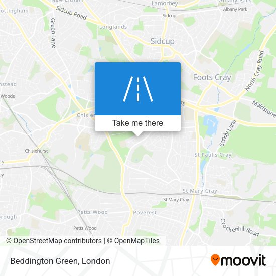 Beddington Green map