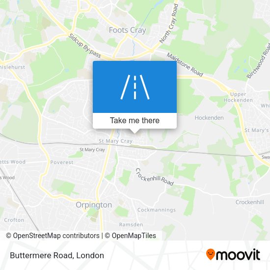 Buttermere Road map