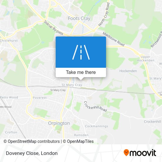 Doveney Close map