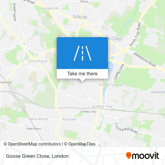 Goose Green Close map