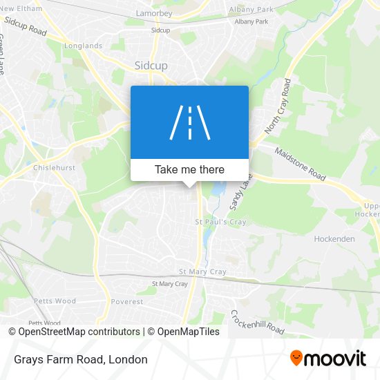 Grays Farm Road map