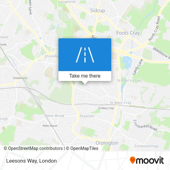 Leesons Way map