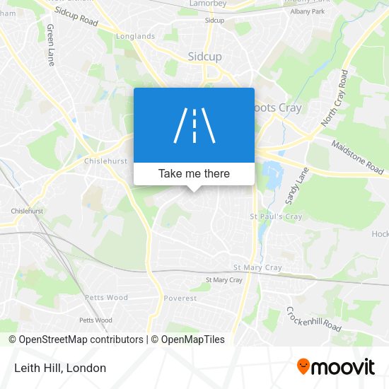 Leith Hill map