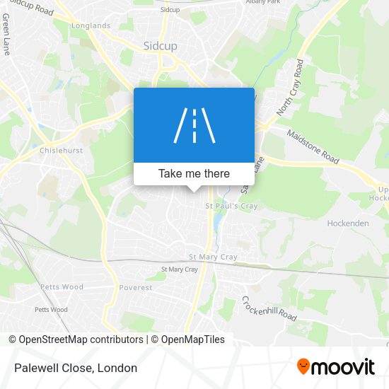 Palewell Close map