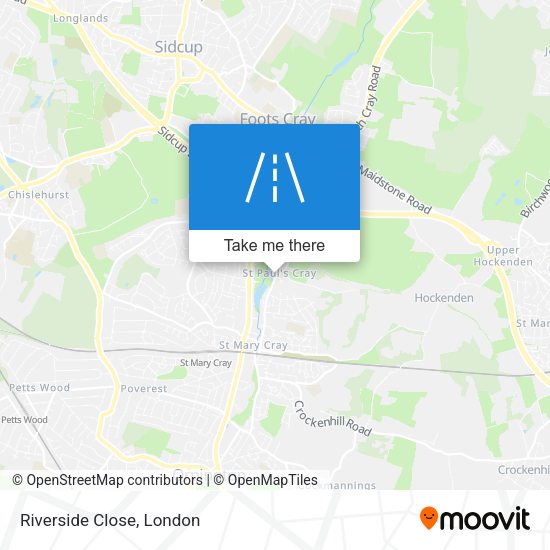 Riverside Close map