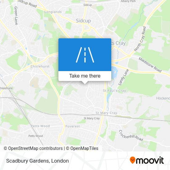 Scadbury Gardens map