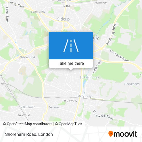 Shoreham Road map