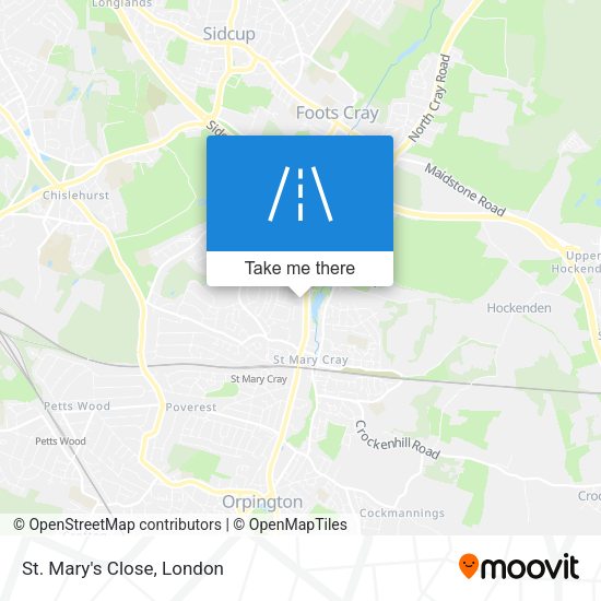 St. Mary's Close map
