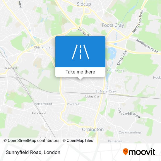 Sunnyfield Road map