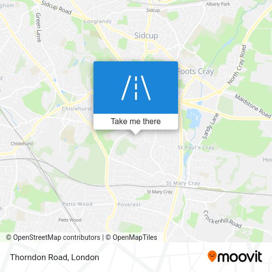 Thorndon Road map