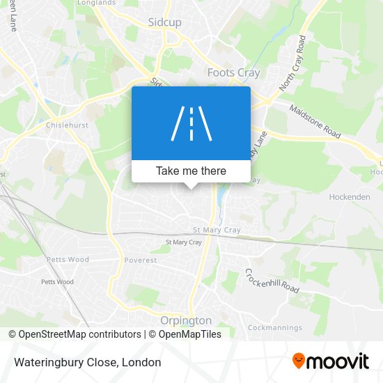 Wateringbury Close map