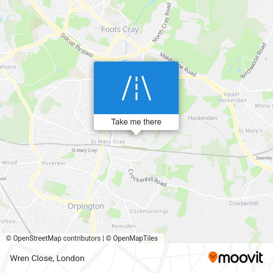 Wren Close map