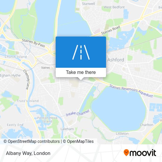 Albany Way map