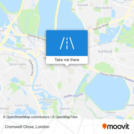 Cromwell Close map