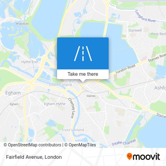 Fairfield Avenue map