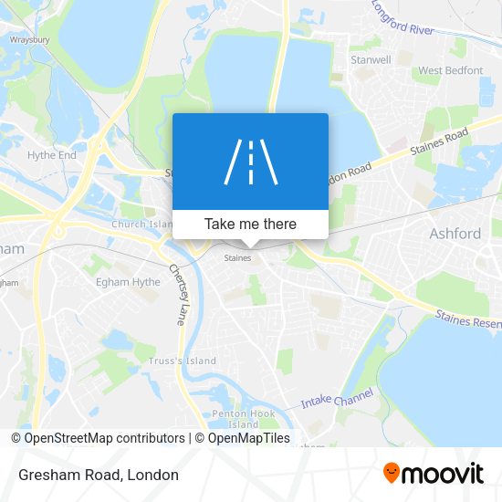 Gresham Road map