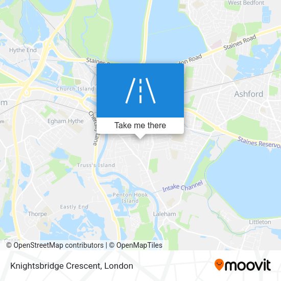 Knightsbridge Crescent map