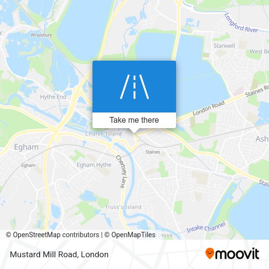 Mustard Mill Road map